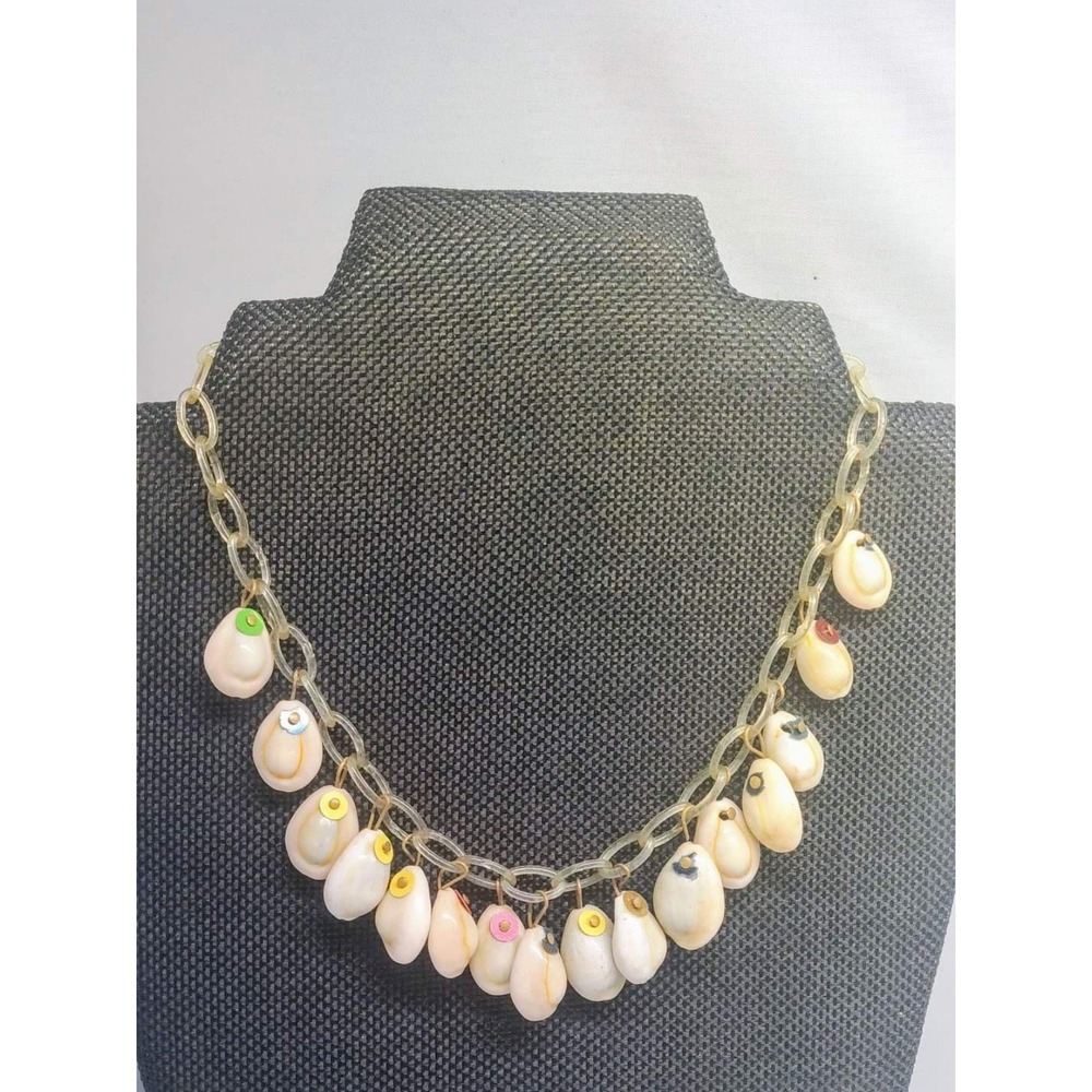 Vintage rare artβ deco Celluloid shell necklace